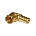 NDL Industries BRP7C-2-08 1/2 in Pex x Male Sweat Brass 90 deg Pipe Elbow