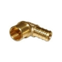 NDL Industries BRP7C-2-08-12 1/2 in x 3/4 in Pex x Male Sweat Brass 90 deg Pipe Elbow