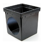 NDS 0909SD2 9 x 9 in 9.4 in Width x 9.4 in Length x 10.1 in Height Black Square Catch Basin