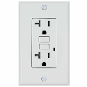 AH Lighting GFCI-20-W-TR 20 A White Tamper-Resistant GFCI Receptacle