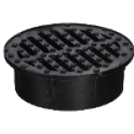 NDS 0440SDB 4 in 4 in Black Drop-In Grate