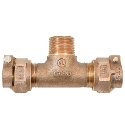 Legend Valve 313-384NL 3/4 in Pack Joint (CTS) x Pack Joint (CTS) x MNPT Bronze Lead-Free Pack Joint Tee