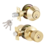 Grip Tight ED01T-MH Brass Combination Mobile Home Locks