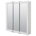 Zenith Home W24 26 in H Wood Tri-View Medicine Cabinet