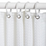 Zenith Home H21WW04 White 72 in Polyester Luxury Spa Shower Curtain Liner