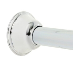 Zenith Home 774SS Chrome Steel Minial Tension Shower Curtain Rod