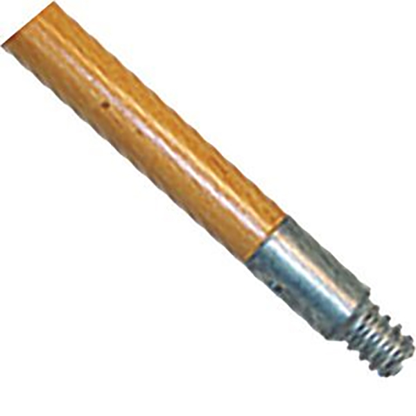 DQB Industries 11038 Threaded Lacquered Die Cast Tip Wood Handle 1-1/8 in Broom Handle