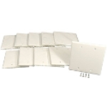 Eaton Cooper Wiring Device 2137W-BOX 0.001 in 2 Gangs White High Gloss Thermoset Plastic Screw Mount Blank Wallplate