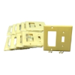 Eaton Cooper Wiring Device 2153V-BOX 4-1/2 in 2 Gangs Ivory Thermoset Plastic Threaded Mount Standard Combination Wallplate