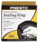 Presto® 09907 Compatible with Presto 16 & 21 qt Pressure Cooker Pressure Cooker Sealing Ring/Automatic Air Vent Pack