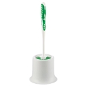 LIBMAN® 34 5-1/2 in PET Fiber Green/White Toilet Bowl Brush with Caddy