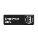 HILLMAN™ 841744 Plastic 9 in 3 in Employees Only Sign