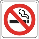 HILLMAN™ 841770 English NO SMOKING SIGN WITH SYMBOL Plastic Caution Sign