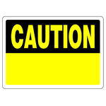 HILLMAN™ 842066 Aluminum 10 in 14 in Blank Caution Sign