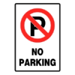 HILLMAN™ 840014 English NO PARKING Plastic Caution Sign