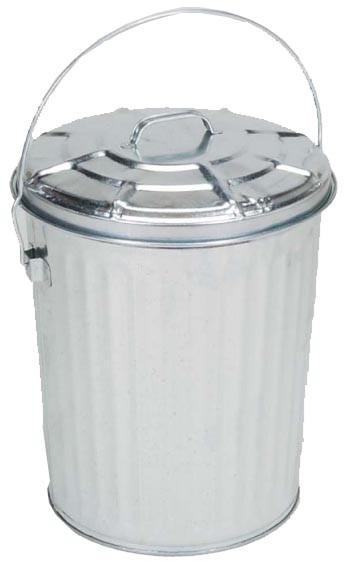 OMEGA OTSC-10 10 gal Galvanized 12.8 in Trash Can