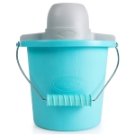 NOSTALGIA™ PICM4BG Plastic Blue Ice Cream Maker with Easy-Carry Handle