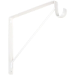 National Hardware™ N224-428 108BC White Rod 125 lb Heavy Duty Shelf Bracket