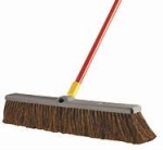 Rubbermaid ® Quickie® Bulldozer™ 536 24 in Palmyra Fiber Red Rough Sweep Push Broom