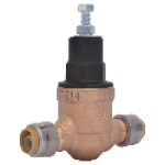 Cash Acme Sharkbite 23807-0045 1/2 in x 1/2 in Direct SharkBite DZR Brass Pressure Regulating Valve