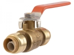 Cash Acme Sharkbite 22222-0000LFA 1/2 in SharkBite DZR Brass Ball Valve