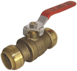 Cash Acme Sharkbite 22223-0000LFA 1 in SharkBite DZR Brass Ball Valve