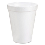 DART® DCC8J8 8 oz Styrofoam White Hot/Cold Foam Cup