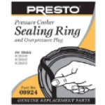 Presto® 09924 Compatible with Presto 6 & 8 qt Pressure Cooker Pressure Canner Sealing Ring/Overpressure Plug Pack