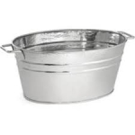 OMEGA OHT-5 Round 24 gal Hot Dipped Galvanized Cleaning Tub