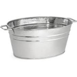 OMEGA OHT-10 Round 55 gal Hot Dipped Galvanized Cleaning Tub