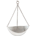 Taylor Precision 33054104N 20 lb Galvanized Steel Silver Hanging Scale Scoop