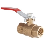 Homewerks Faucets LDR 020-1512 3/8 in LPS Heavy Forged Brass 2-Piece Long Lever Gas Ball Valve