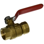 Homewerks Faucets LDR 020-1513 1/2 in LPS Heavy Forged Brass 2-Piece Long Lever Gas Ball Valve