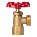 Homewerks Faucets LDR 020-7403 1/2 in x 3/4 in MIP x MHT Brass Heavy Duty Drain Valve