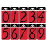 HILLMAN™ 841628 Number 6 4 in Die Cast Aluminum Nail-On House Number