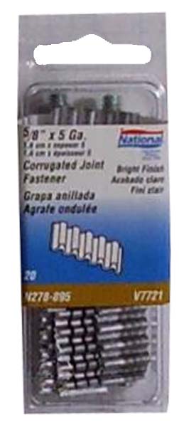 National Hardware™ N278-879 3/8 in 5 ga Steel Corrugated Joint Fastener