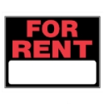 HILLMAN™ 840026 English FOR RENT Plastic Rent Sign