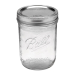 Jarden Home Products Ball® 66000ZFP 16 oz Glass 14.6 in Wide Mouth Canning Jar