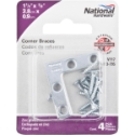 National Hardware™ N113-795 V117 1-1/2 in 3/8 in 1-1/2 in Corner Brace with Screws