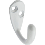 National Hardware™ N248-377 V162 Die Cast Zinc White 35 lb Clothes Hook