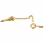 National Hardware™ N118-158 V2001 3 in Solid Brass Hook and Eye