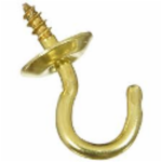 National Hardware™ N119-602 V2021 5 lb 1/2 in Solid Brass Cup Hook