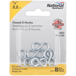 National Hardware™ N121-434 V2072 20 lb Steel Zinc Plated Closed S-Hook