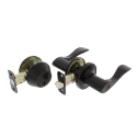 H2 Brands Group Ultra Hardware™ 84337 K3 KW1 Oil Rubbed Bronze Lexington Wave Lever Combo Lockset