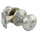 H2 Brands Group Ultra Hardware™ 82038 Satin Nickel Sturbridge Flat Ball Knob Privacy Lock