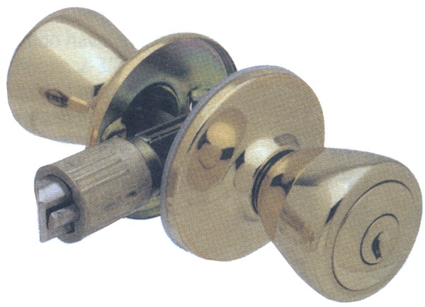 H2 Brands Group Ultra Hardware™ 84265 Tulip Circular Brass/Metal Mobile Home Passage Lock