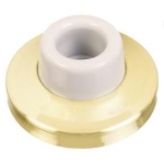 National Hardware™ N198-069 V1935 Rubber Solid Brass Wall Door Stop