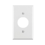 Leviton® 001-88004-000 4-1/2 in 1 Gang White Smooth Thermoset Plastic Device Mount Outlet Receptacle Wallplate