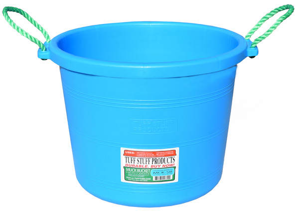 Tuff Stuff MCK-SB 70 qt Polyethylene Sky Blue Muck Bucket