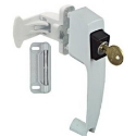 National Hardware™ N213-124 V1317 Die Cast Zinc White Screw Push Button Latch